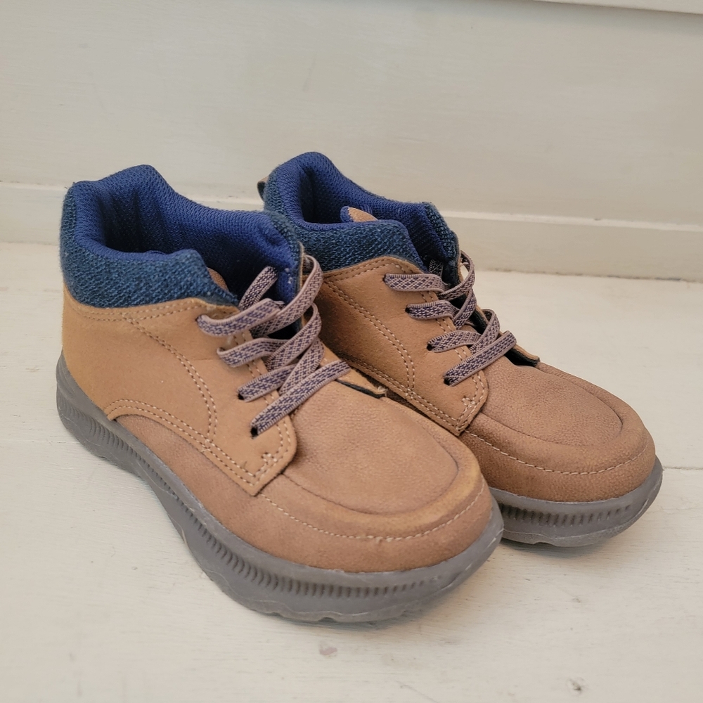 OshKosh B’gosh Toddler Brown Lace-Up Ankle Boots Size 12M | Chukka-Style